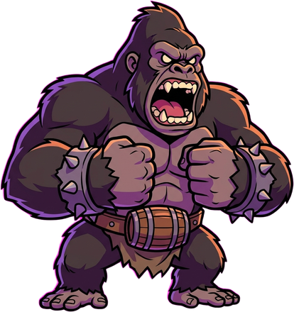 The barrel-throwing ape